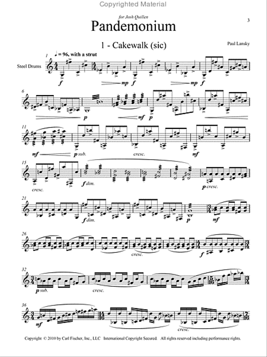 Pandemonium Percussion scores gallery preview page 2