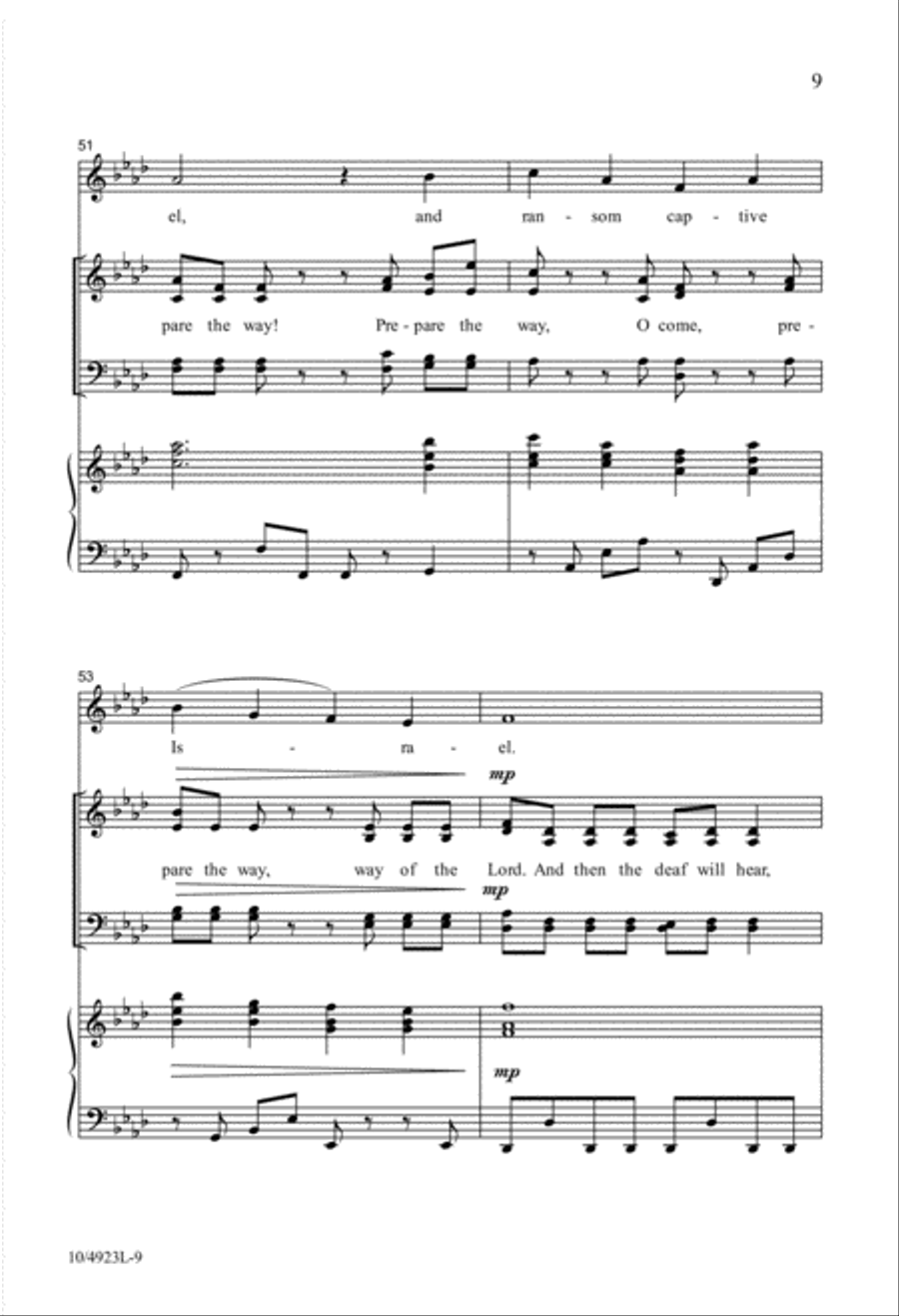 The Coming of the Lord The Coming of the Lord 4-Part scores gallery preview page 9