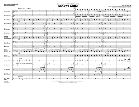Stacy's Mom (arr. Les Hicken and Jay Bocook) - Full Score