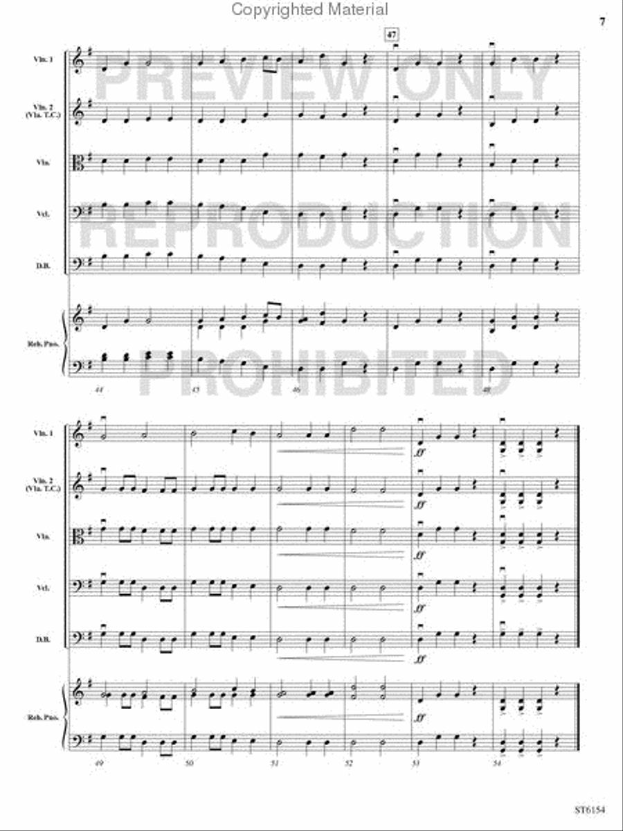 Il est ne, le divin enfant String Orchestra scores gallery preview page 6