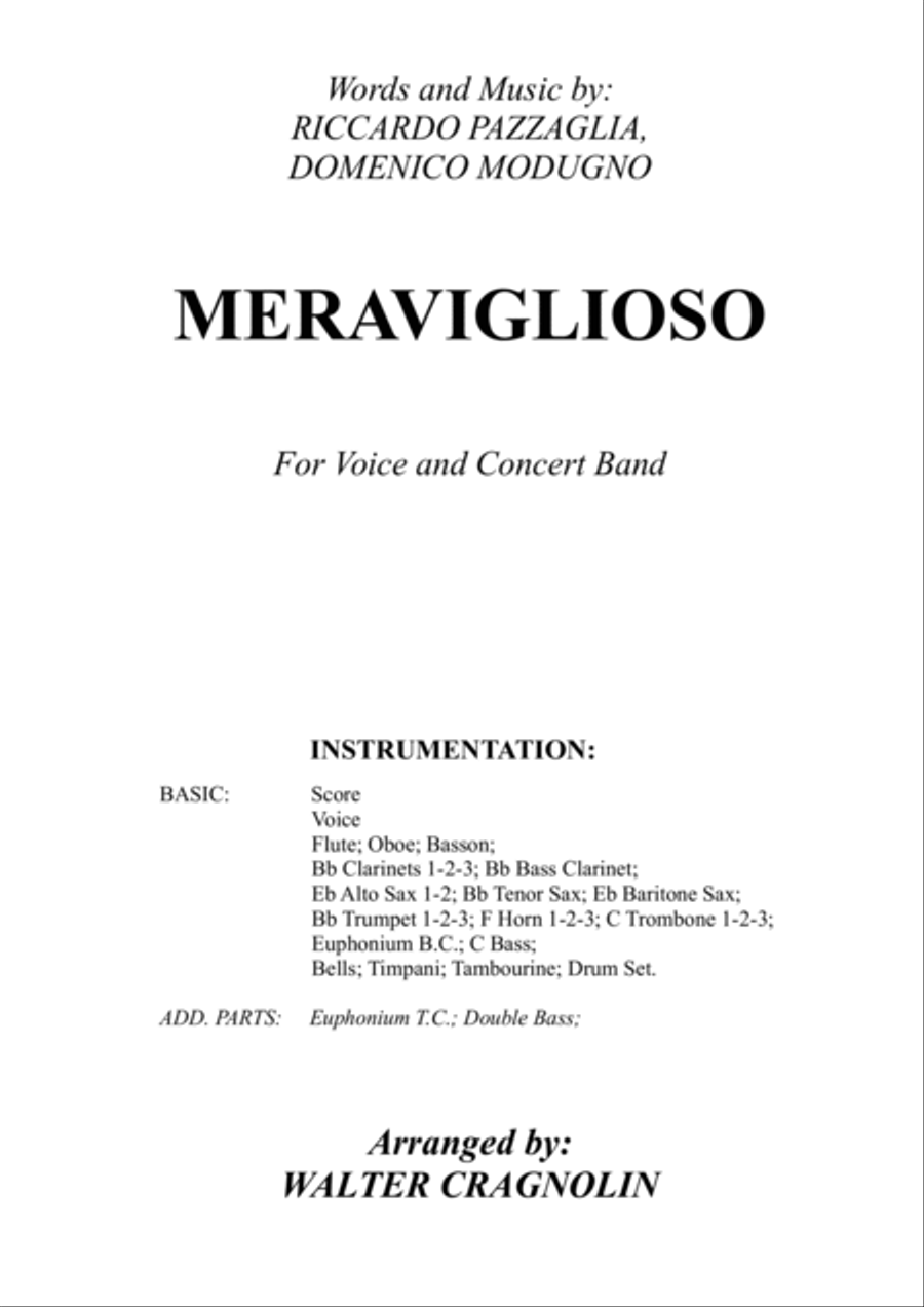 Meraviglioso Concert Band scores gallery preview page 2