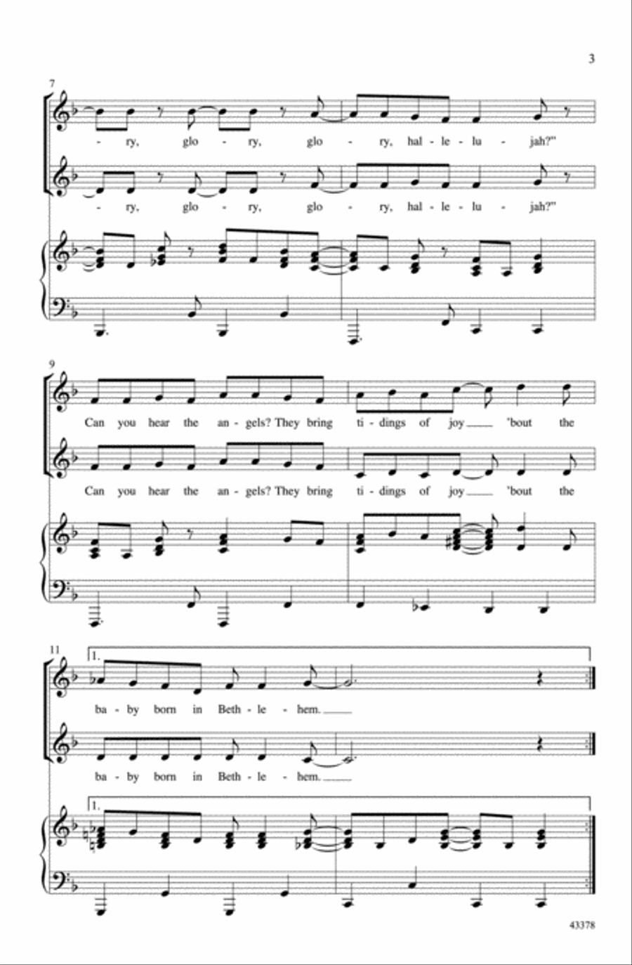 Can You Hear the Angels? Choir scores gallery preview page 2
