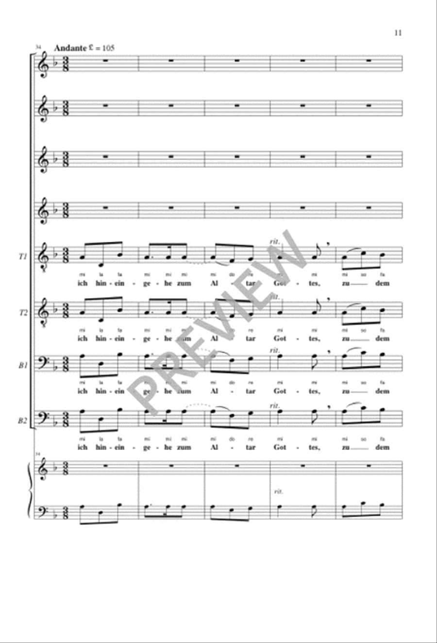 Richte mich, Gott Richte mich, Gott SSAATTBB scores gallery preview page 11
