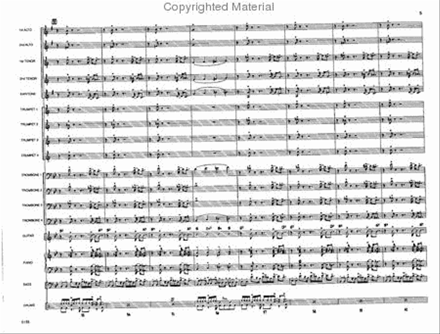 Touchin' All The Basses Jazz Ensemble scores gallery preview page 6