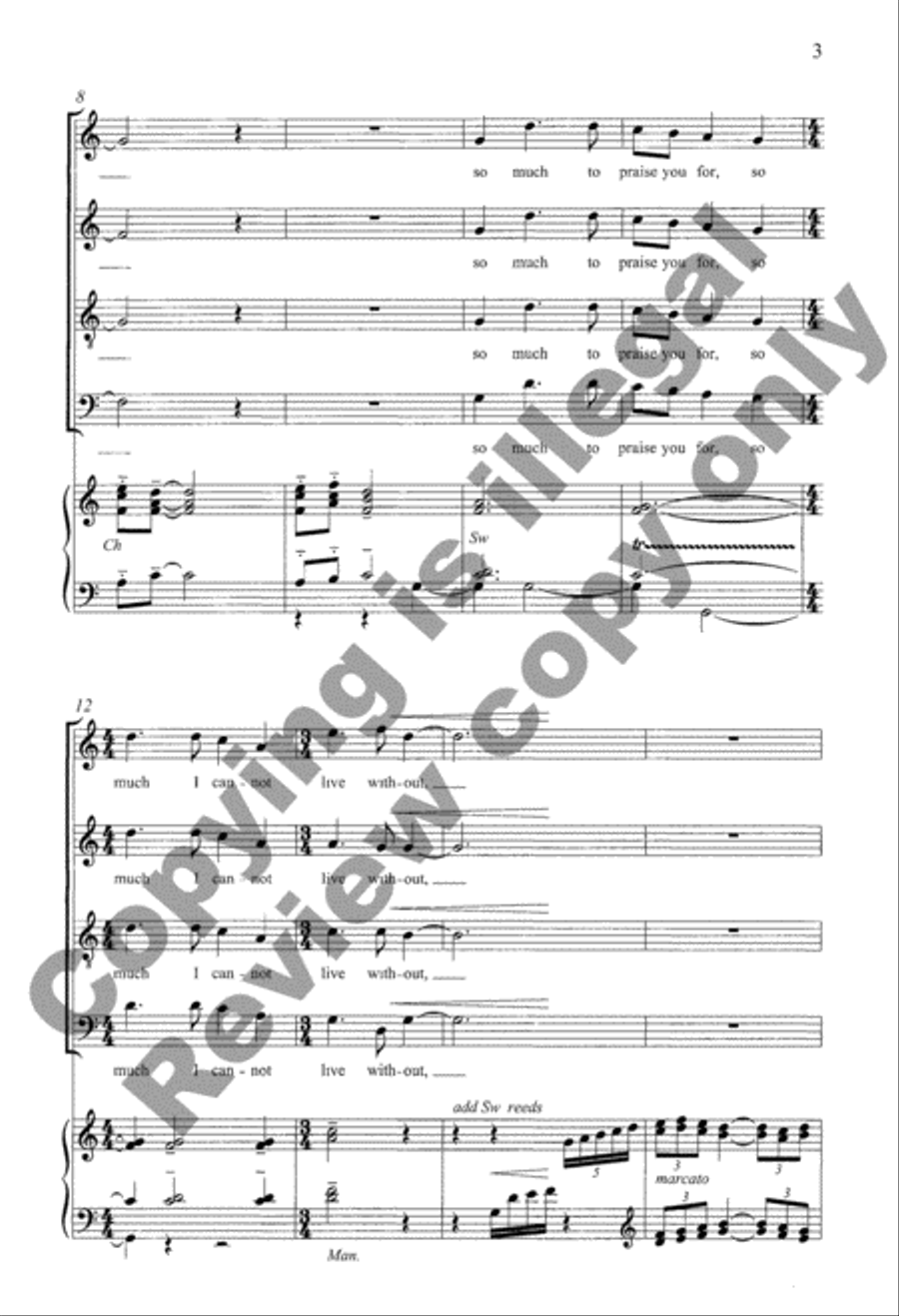 So Much to Sing About So Much to Sing About 4-Part scores gallery preview page 10