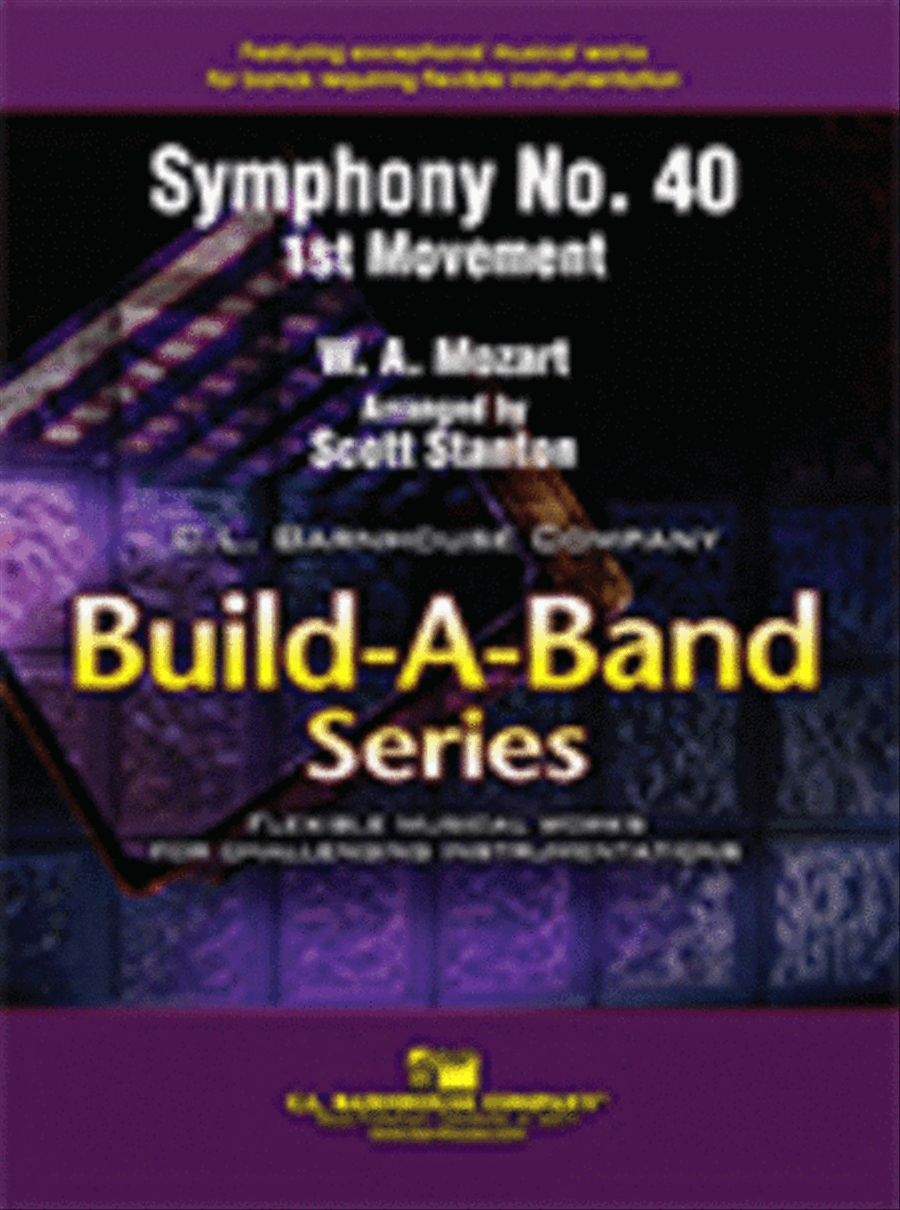 Symphony No. 40 Symphony No. 40 Concert Band scores gallery preview page 1