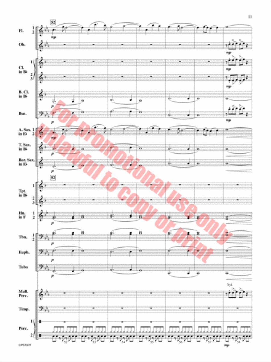 Polar Vortex Concert Band scores gallery preview page 12