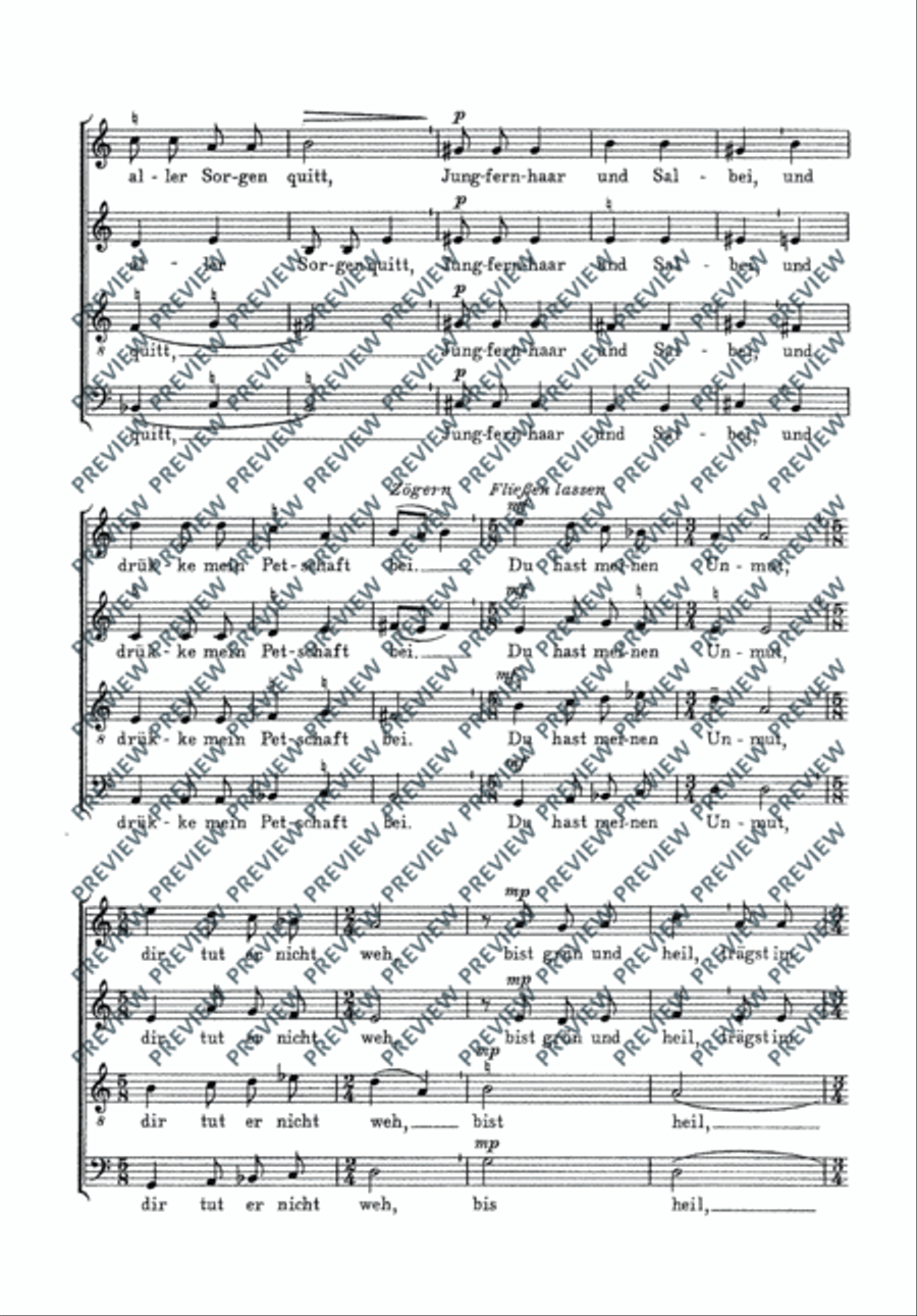 Magic and blessing Magic and blessing 4-Part scores gallery preview page 9
