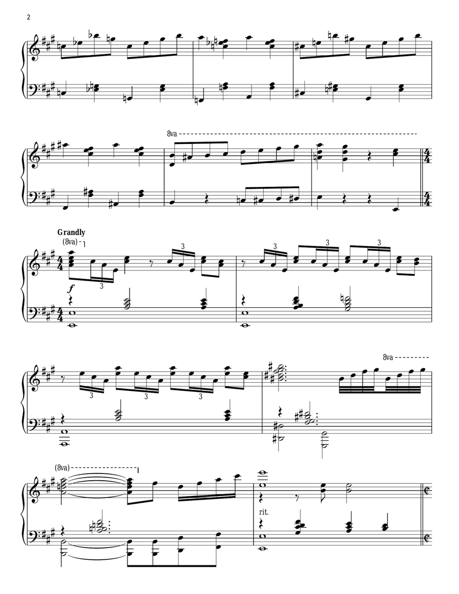 Pretty Peppy Pretty Peppy Piano Solo scores gallery preview page 2
