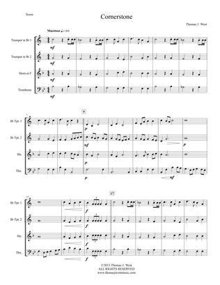 Cornerstone (Brass Quartet Grade 1.5)