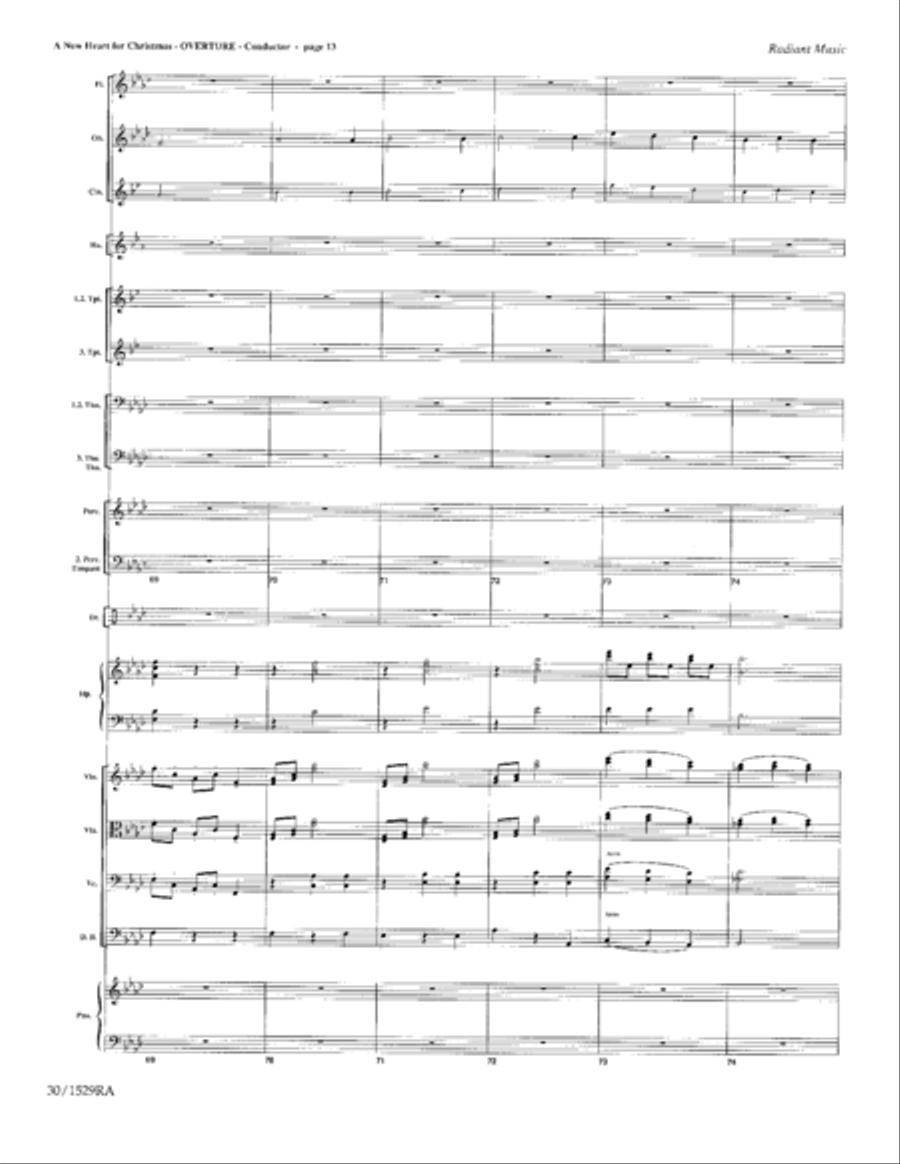 A New Heart for Christmas - Orchestration Choir scores gallery preview page 14