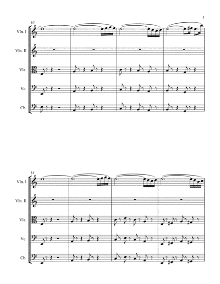 Turkish Rondo String Orchestra scores gallery preview page 3