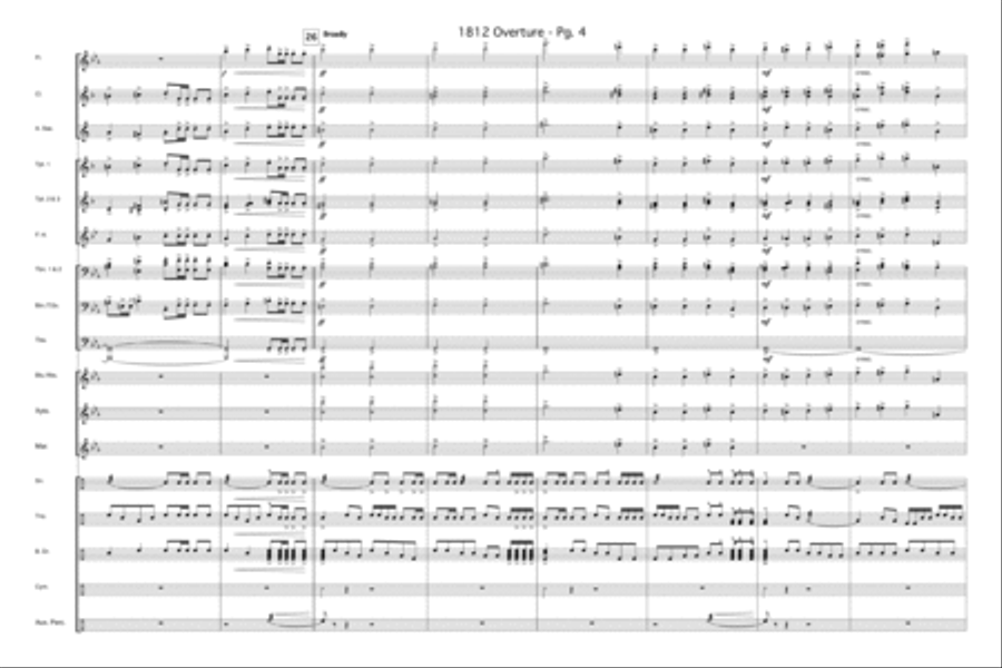 1812 Overture Marching Band scores gallery preview page 5