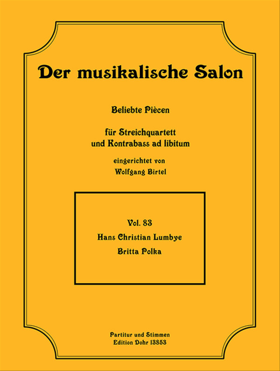 Britta Polka (für Streichquartett) String Quartet scores gallery preview page 1
