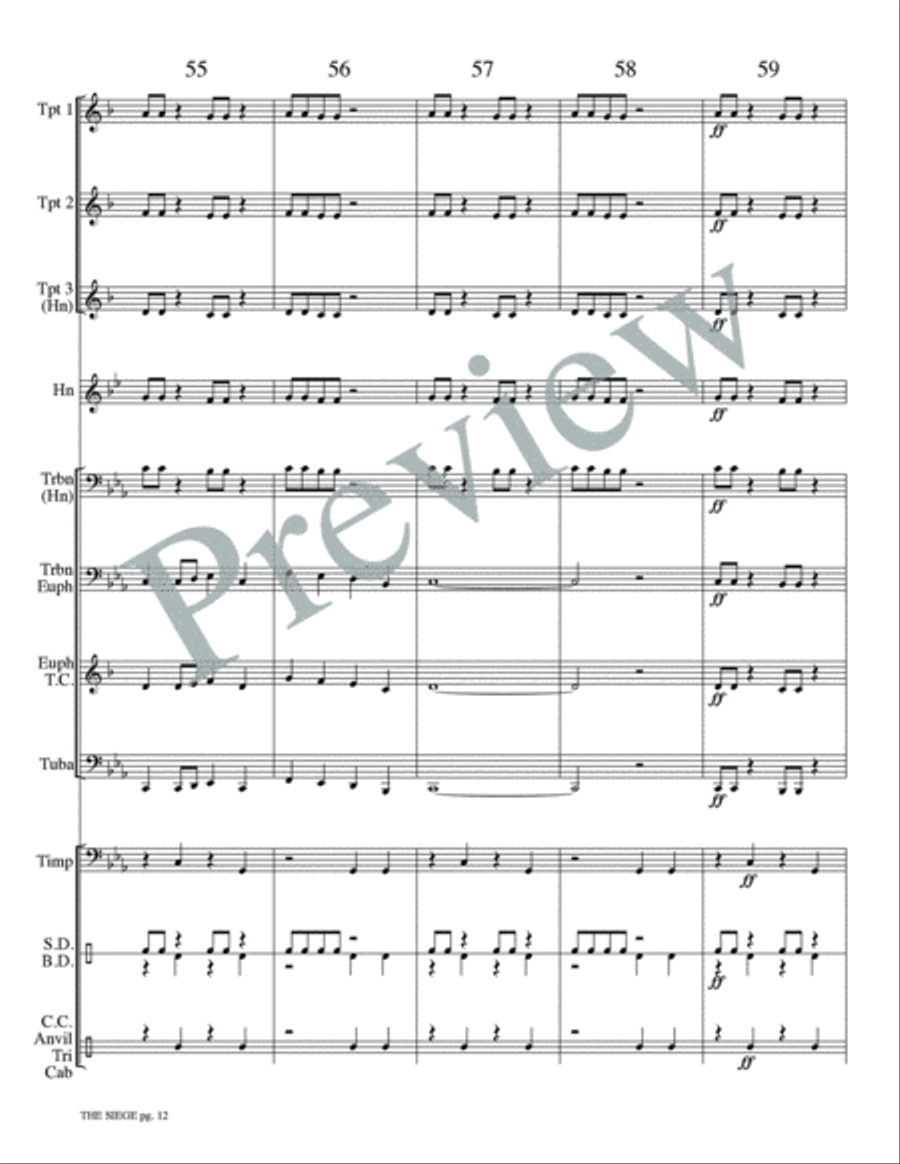 The Siege The Siege Small Ensemble scores gallery preview page 14