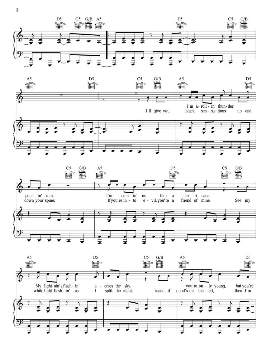 Hells Bells Acoustic Guitar scores gallery preview page 2