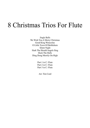 8 Christmas Trios for Flute