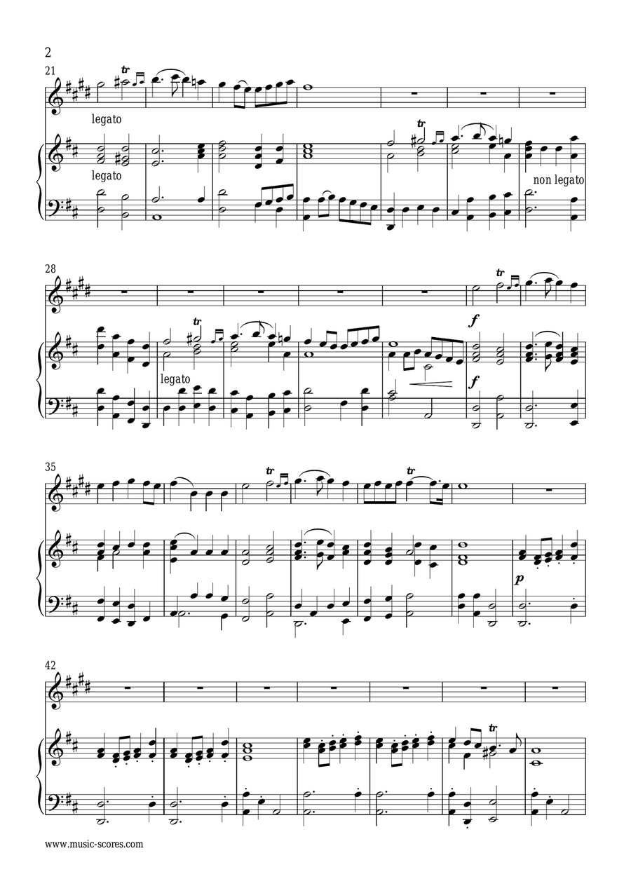 Trumpet Voluntary, or Prince of Denmark's March - Trumpet and Piano - D major Trumpet Solo scores gallery preview page 2