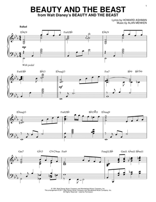 Book cover for Beauty And The Beast [Jazz version] (arr. Brent Edstrom)