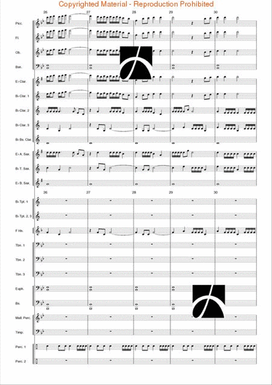 Toccata (from the Opera L'Orfeo) Concert Band scores gallery preview page 7