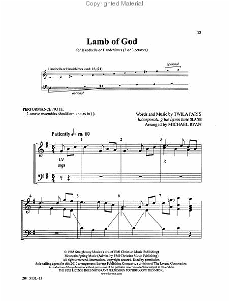 Ring New Songs to the Lord, Vol. 1 3-Octaves scores gallery preview page 3