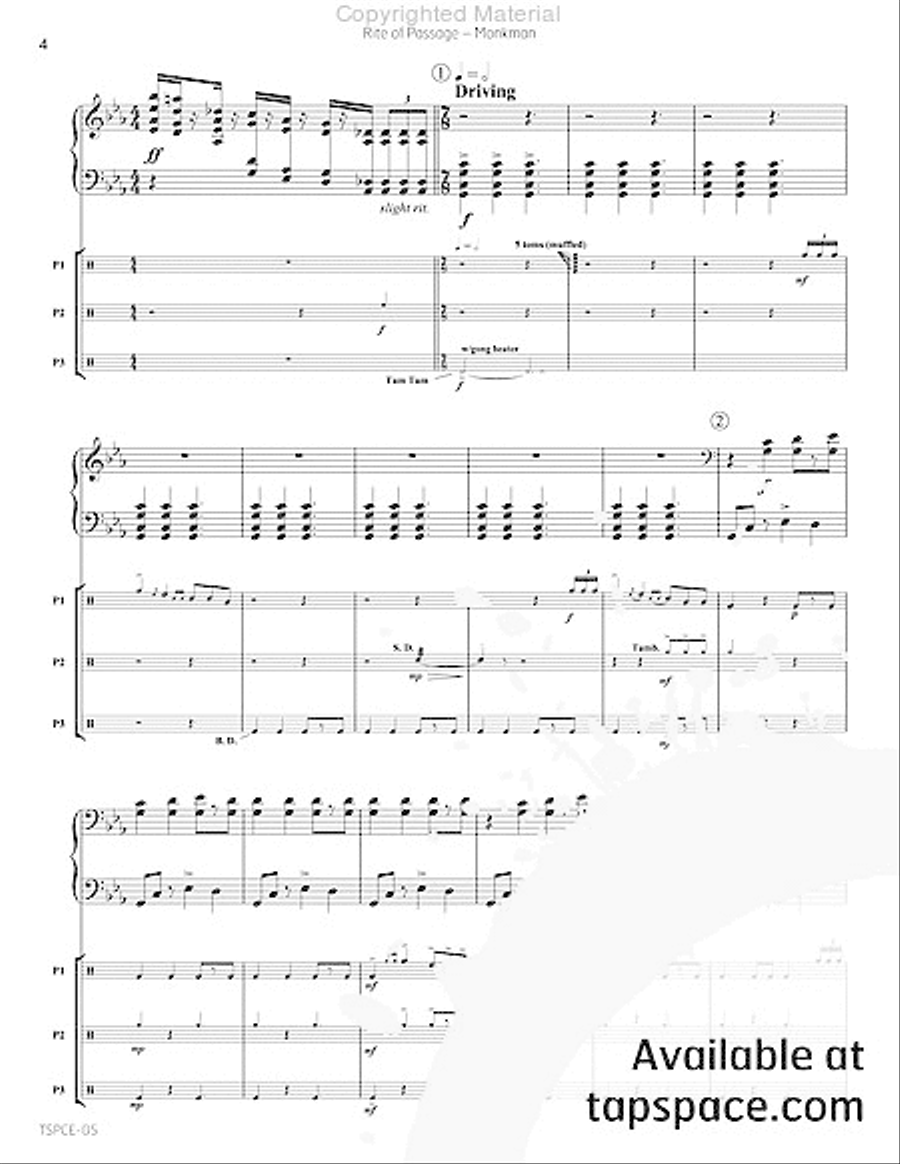 Rite of Passage Rite of Passage Percussion Ensemble scores gallery preview page 7