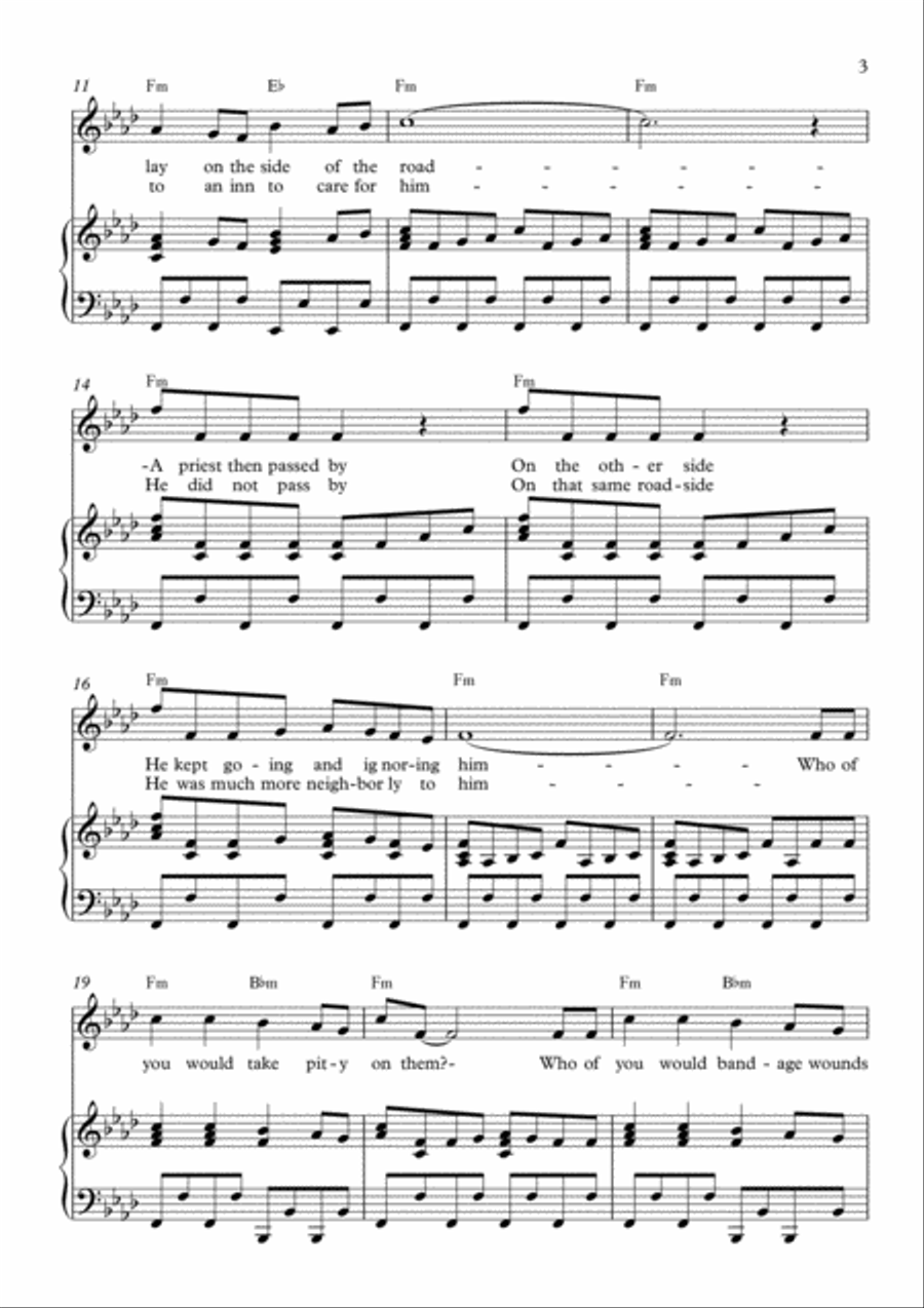Who of You? Voice scores gallery preview page 3