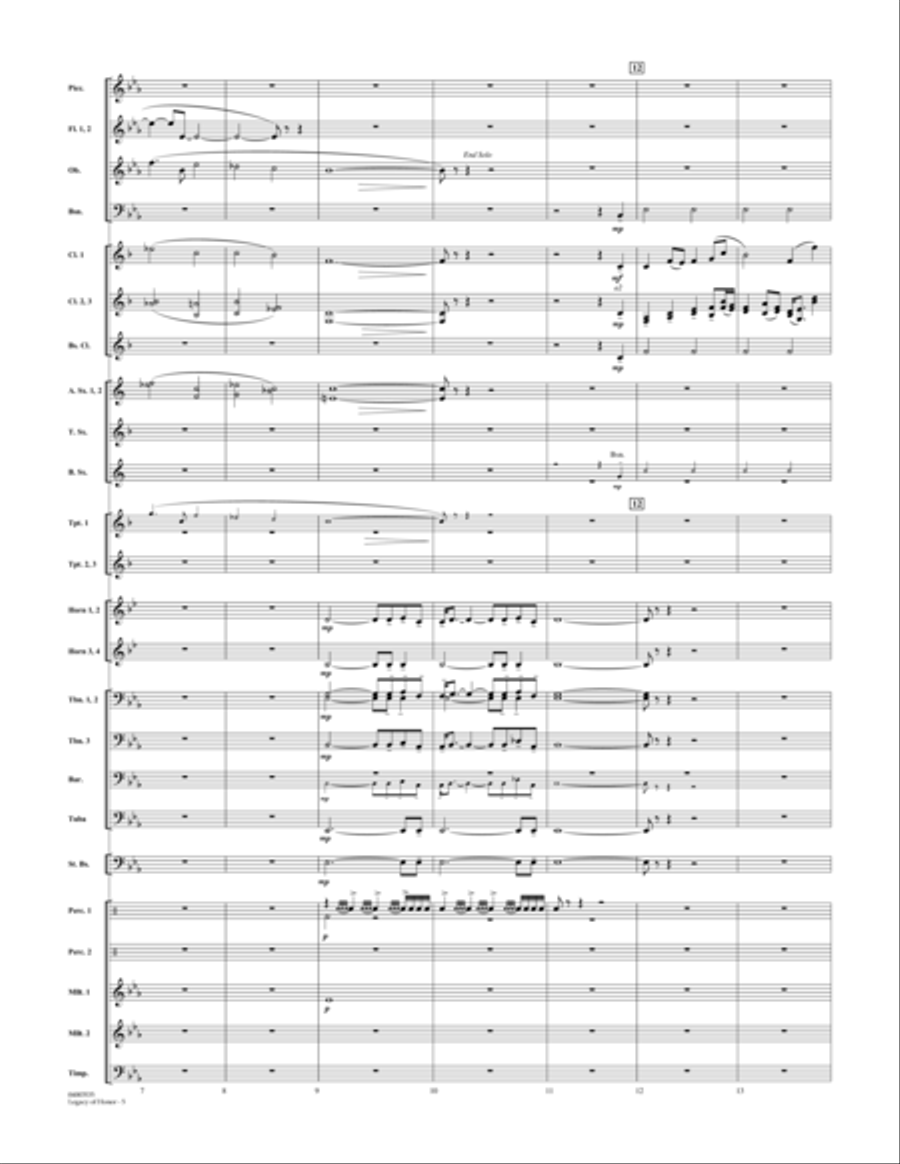 Legacy of Honor - Conductor Score (Full Score) Concert Band scores gallery preview page 5