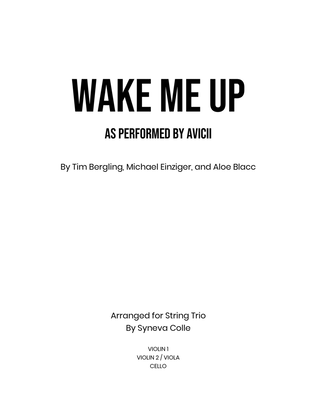 Book cover for Wake Me Up