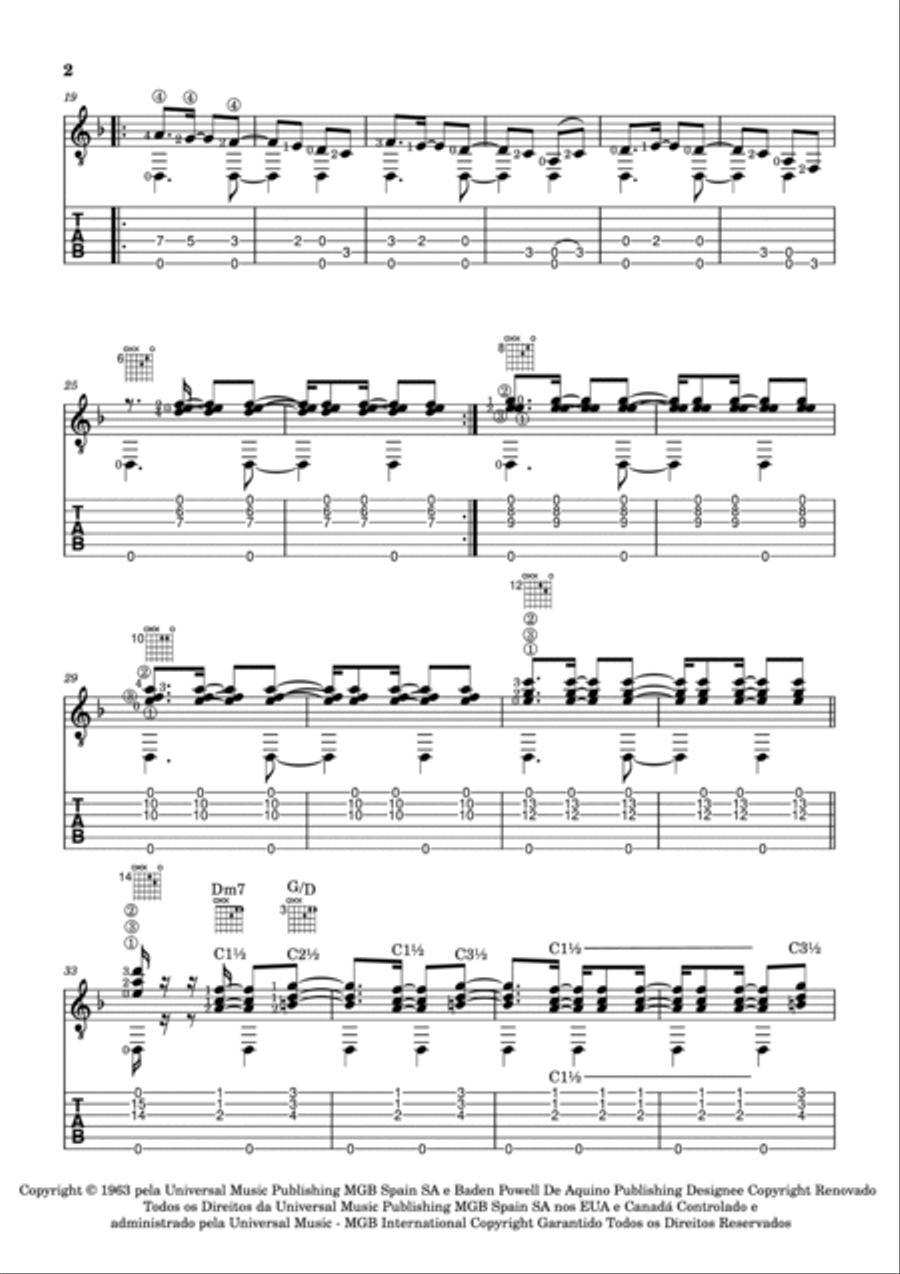 Berimbau Electric Guitar scores gallery preview page 2