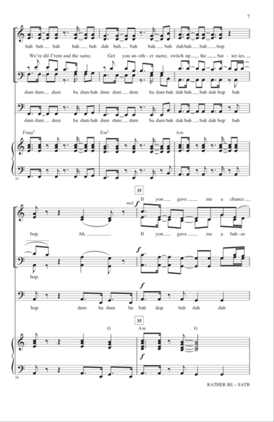 Rather Be 4-Part scores gallery preview page 6