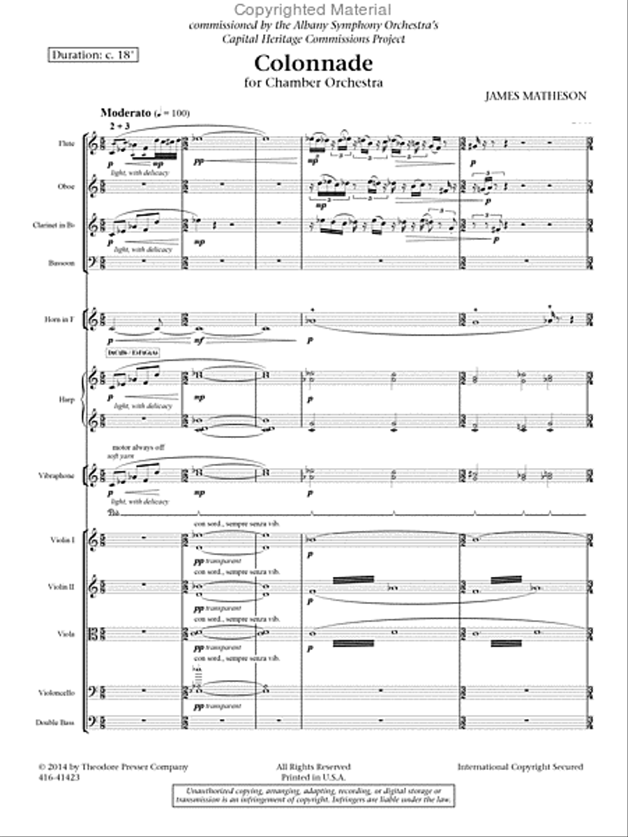 Colonnade Orchestra scores gallery preview page 2