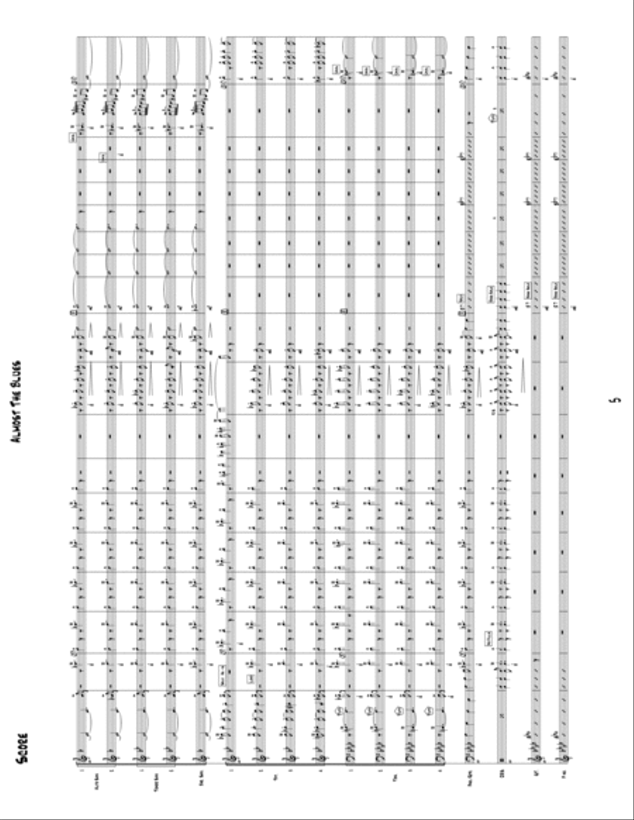Almost The Blues Almost The Blues Jazz Ensemble scores gallery preview page 5