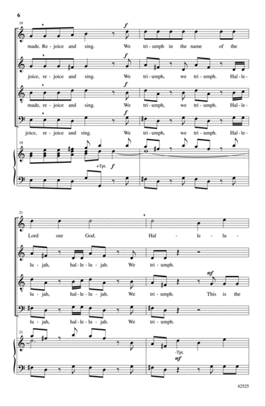 This Is the Day the Lord Has Made 4-Part scores gallery preview page 5