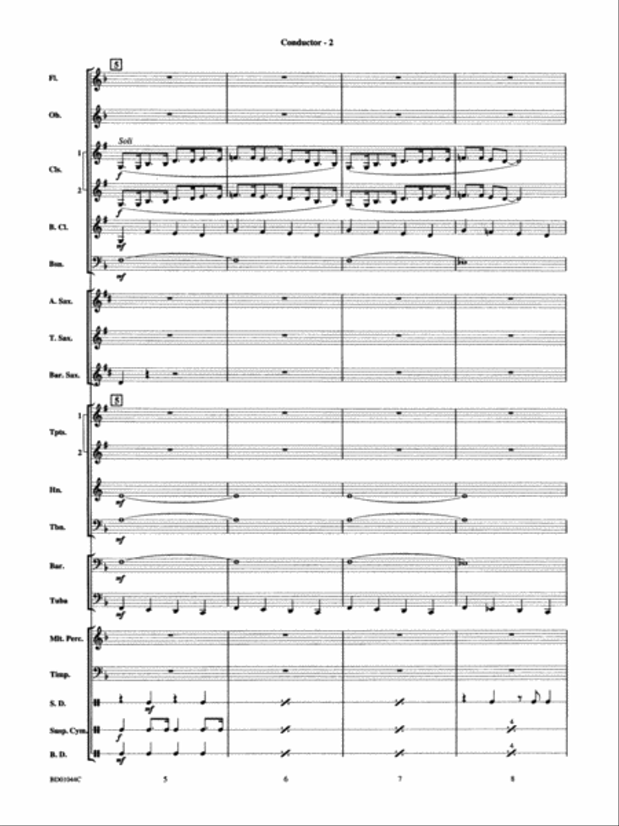 Clarinet Boogie: Score Concert Band scores gallery preview page 4