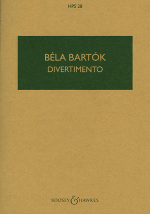 Book cover for Divertimento for String Orchestra