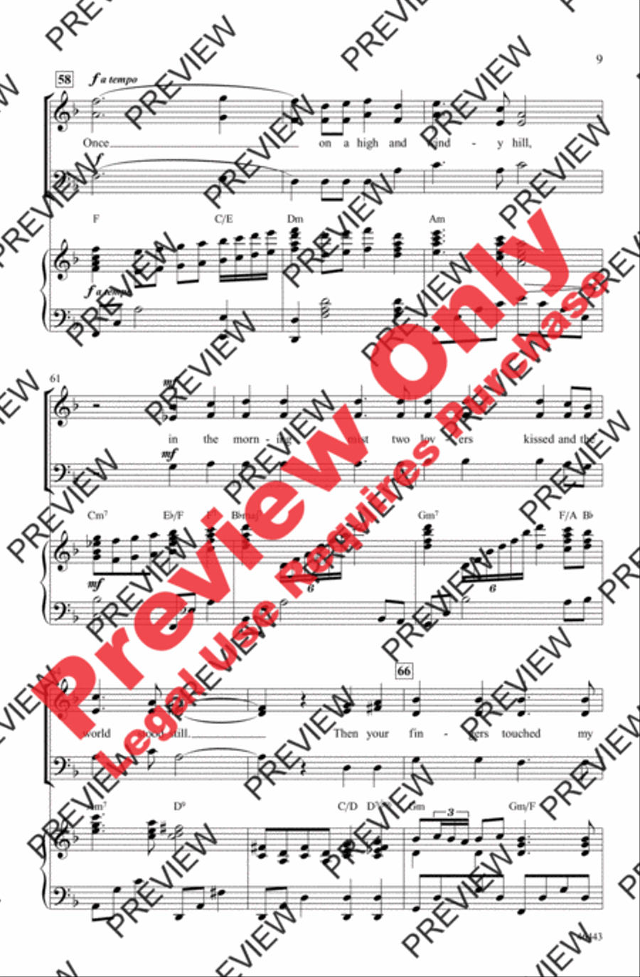 Love Is a Many Splendored Thing 3-Part scores gallery preview page 9