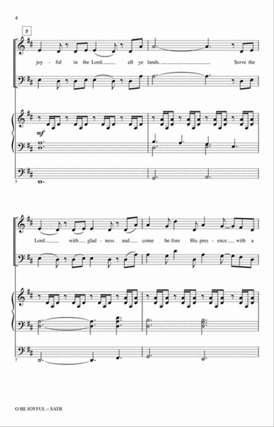 O Be Joyful 4-Part scores gallery preview page 3