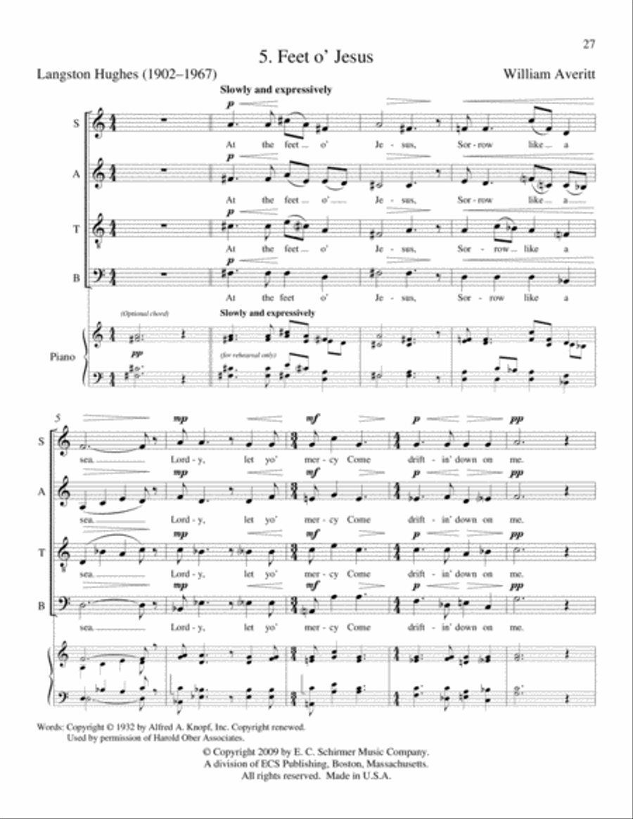 Afro-American Fragments Afro-American Fragments 4-Part scores gallery preview page 12