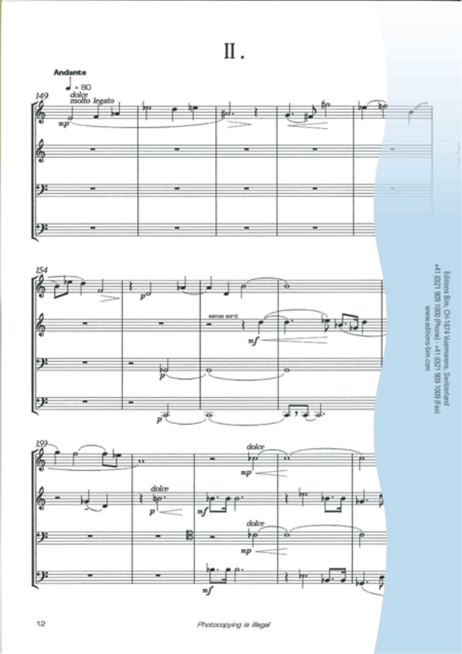 Quatuor No 1 Trombone scores gallery preview page 6