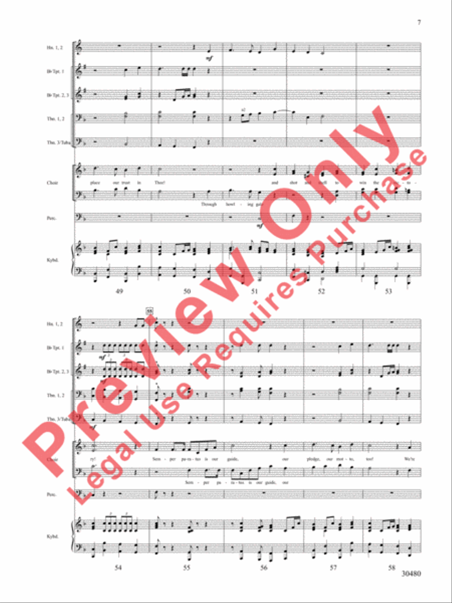 A Tribute to the Armed Services (A Medley) Choir scores gallery preview page 8