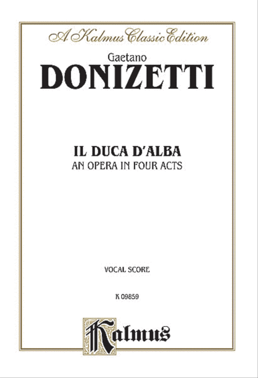 Il Duca D' Alba Il Duca D' Alba Voice scores gallery preview page 1