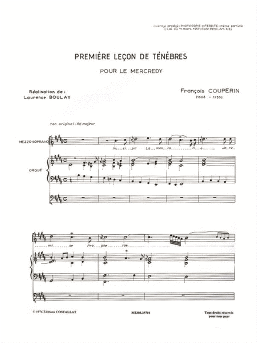 <br>Extrait de partition