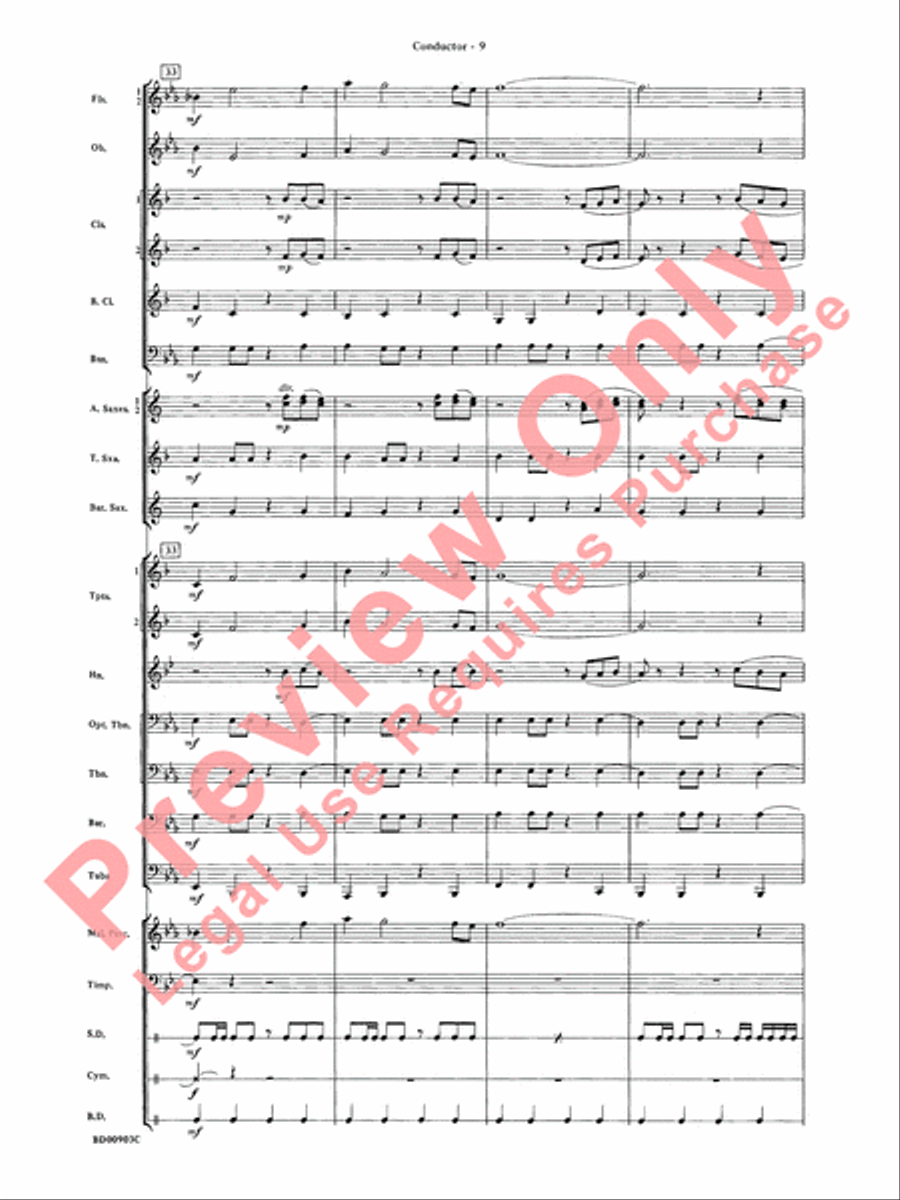Crestar Overture Crestar Overture Concert Band scores gallery preview page 12