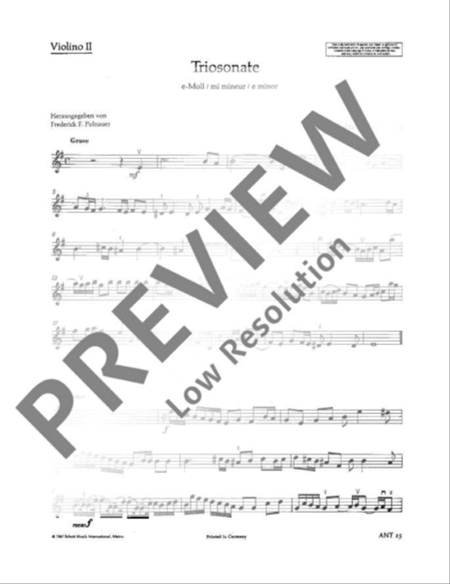 Triosonata E Minor Triosonata E Minor Cello scores gallery preview page 21