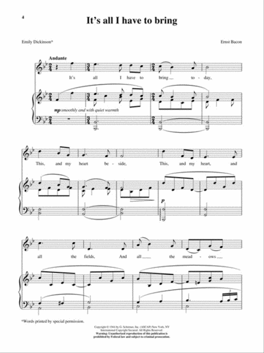 28 American Art Songs 28 American Art Songs High Voice scores gallery preview page 4