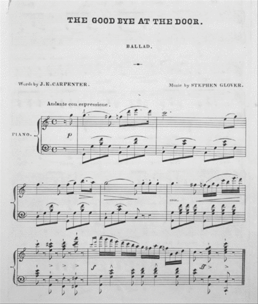 The Good Bye at the Door. Ballad Voice scores gallery preview page 2