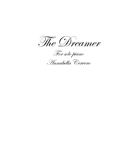 The Dreamer, for solo piano image number null