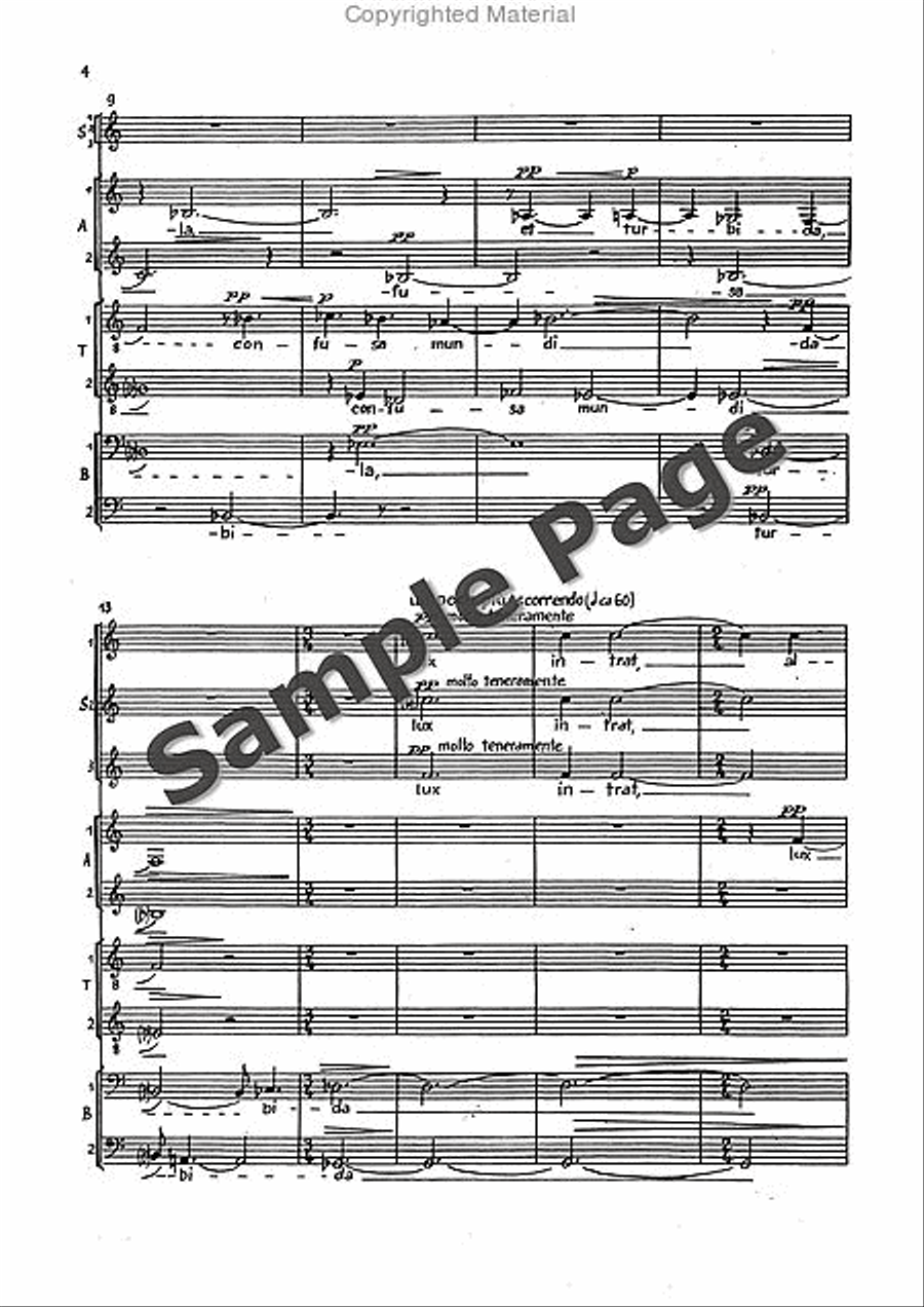 Nox Et Tenebrae Sssaaatttbbb Mixed Choir scores gallery preview page 5