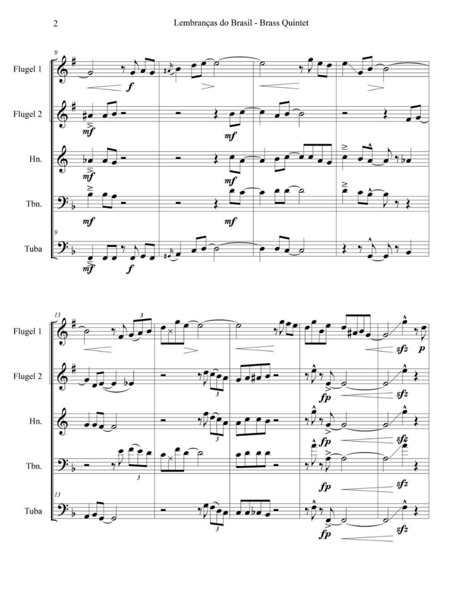 Lembranças do Brasil, Op. 81-B Chamber Music scores gallery preview page 6